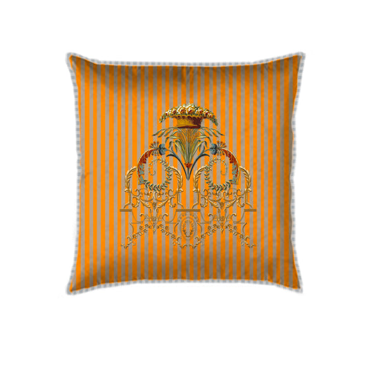 Ornate Victorian Coral Cushion Cover Small