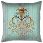Ornate Victorian Pastel Blue Cushion