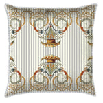 Ornate Victorian Flounce Ivory Cushion