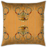 Ornate Victorian Flounce Coral Cushion