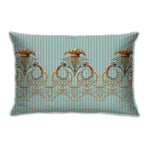 Ornate Victorian Pastel Blue Long Cushion