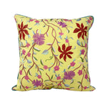 Embroidered Floral Blossom Cushion