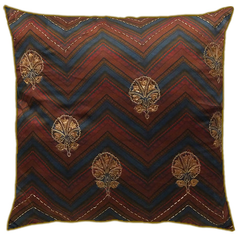 Shevron Embroidered Cushion