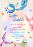 Kids' Pool Party - Mermaid Invite