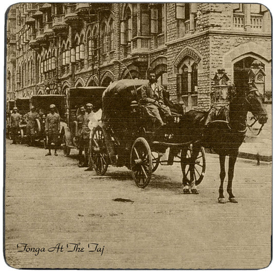 Old Bombay - Tonga at the Taj Trivet