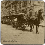 Old Bombay - Tonga at the Taj Trivet