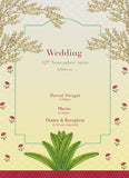 Pichwai Art inspired Wedding Card