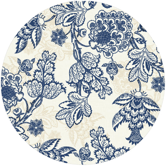 Blue Pottery Chintz Trivet